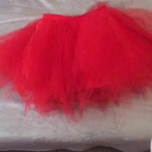 Red tutu skirt